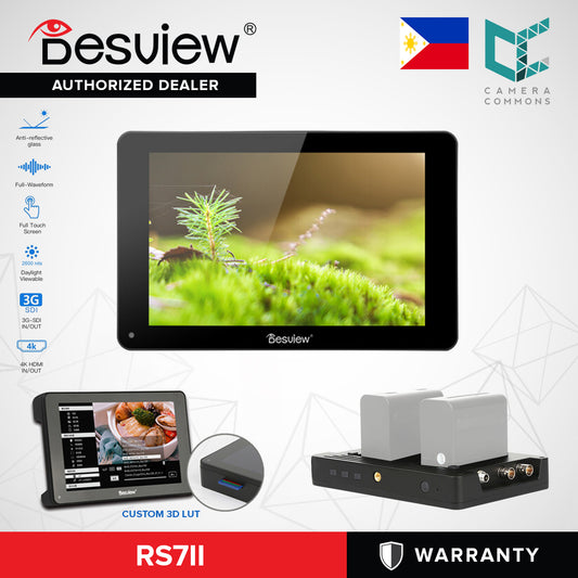Desview R7SII 7" Video Monitor Touchscreen with 4K HDMI 3G-SDI for DSLR Mirrorless Cameras R7S-II