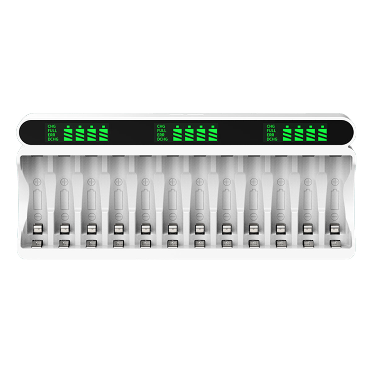 Beston C9025 LED C9025L Smart LCD 12 Bay Charger for Ni-MH AA AAA Battery