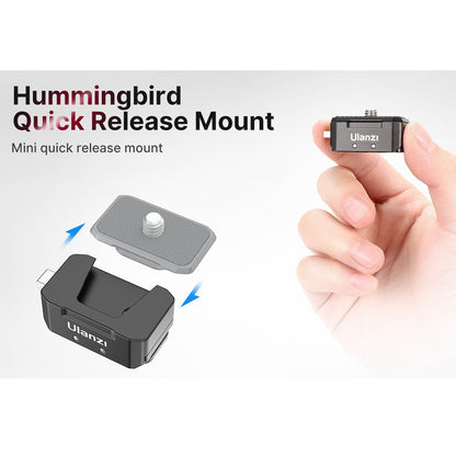 Ulanzi UURig R080 Hummingbird Aluminum Alloy Quick Release Base for Action GoPro Camera Accessories