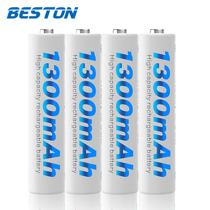 Beston 1300mAh Rechargeable Battery NiMH AAA 1.2V High Capacity 1pc 2pcs 4pcs 8pcs 12pcs