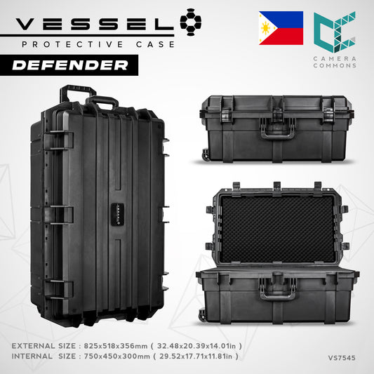 VESSEL DEFENDER VS7545 Portable Hard Case for Photography Equipment Tactical Instruments Tool Box and other devices