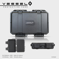 Vessel PICO Portable Military Style Waterproof Hard Case for Smart Phone , Electronics, Console , Radio / Tactical Case VS1509