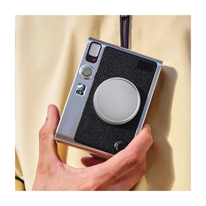 Lens Cap Protective Cover Silver for Fujifilm Instax Mini Evo Hybrid Camera Instant Accessories