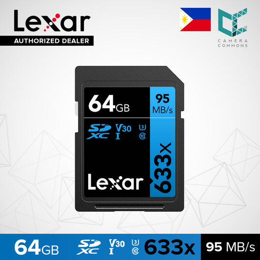 Lexar 64GB Professional 633x UHS-I SD Memory Card SDXC Blue Series