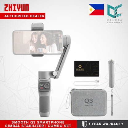 CLEARANCE Zhiyun Smooth Q3 Smartphone Gimbal Stabilizer Combo Set
