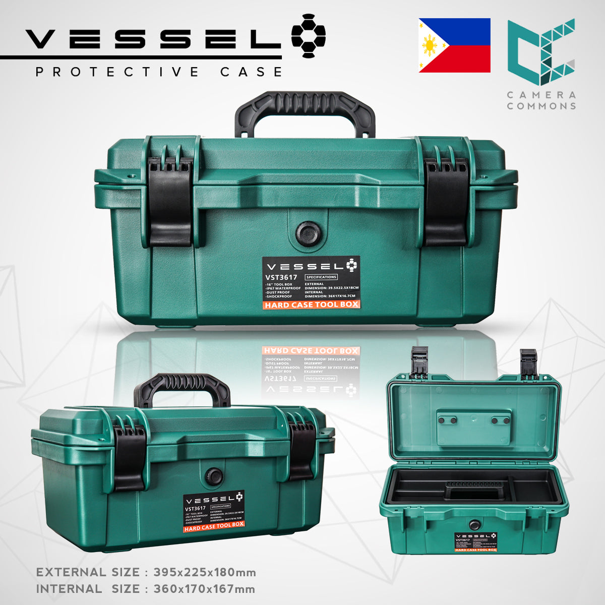 VESSEL VST3617 VST4020 VST4625 Hard Case Tool Box For Hardware Tools and Equipment