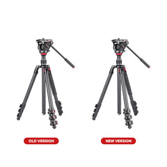 Miliboo MTT501CF KIT Professional Carbon Fiber Video Tripod with MYT801 Fluid Head for Videography