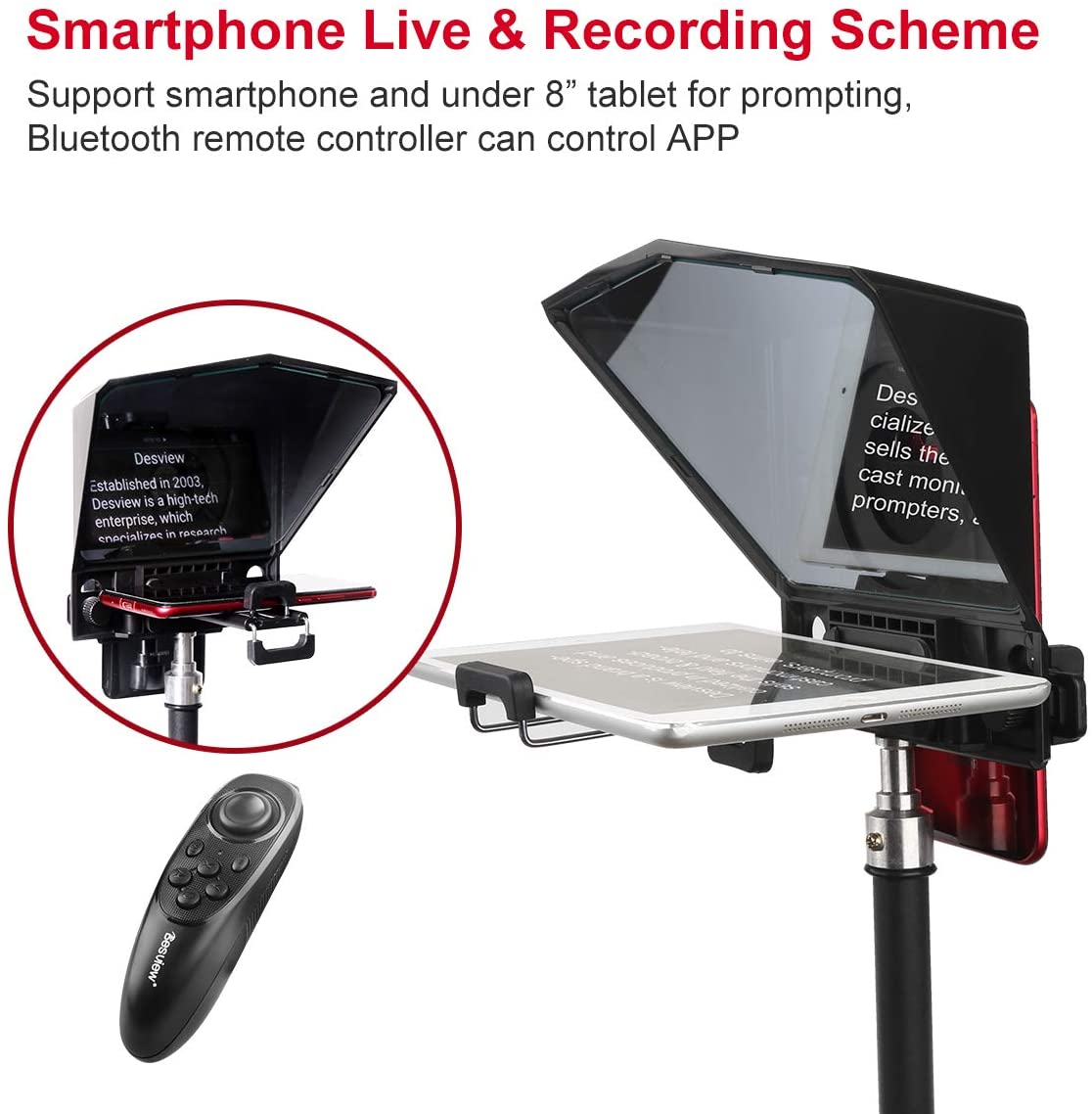 DESVIEW T2 Portable Teleprompter