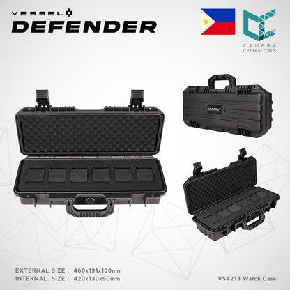 VESSEL Watch Case Organizer Storage Hard Cases with Foam for Watches