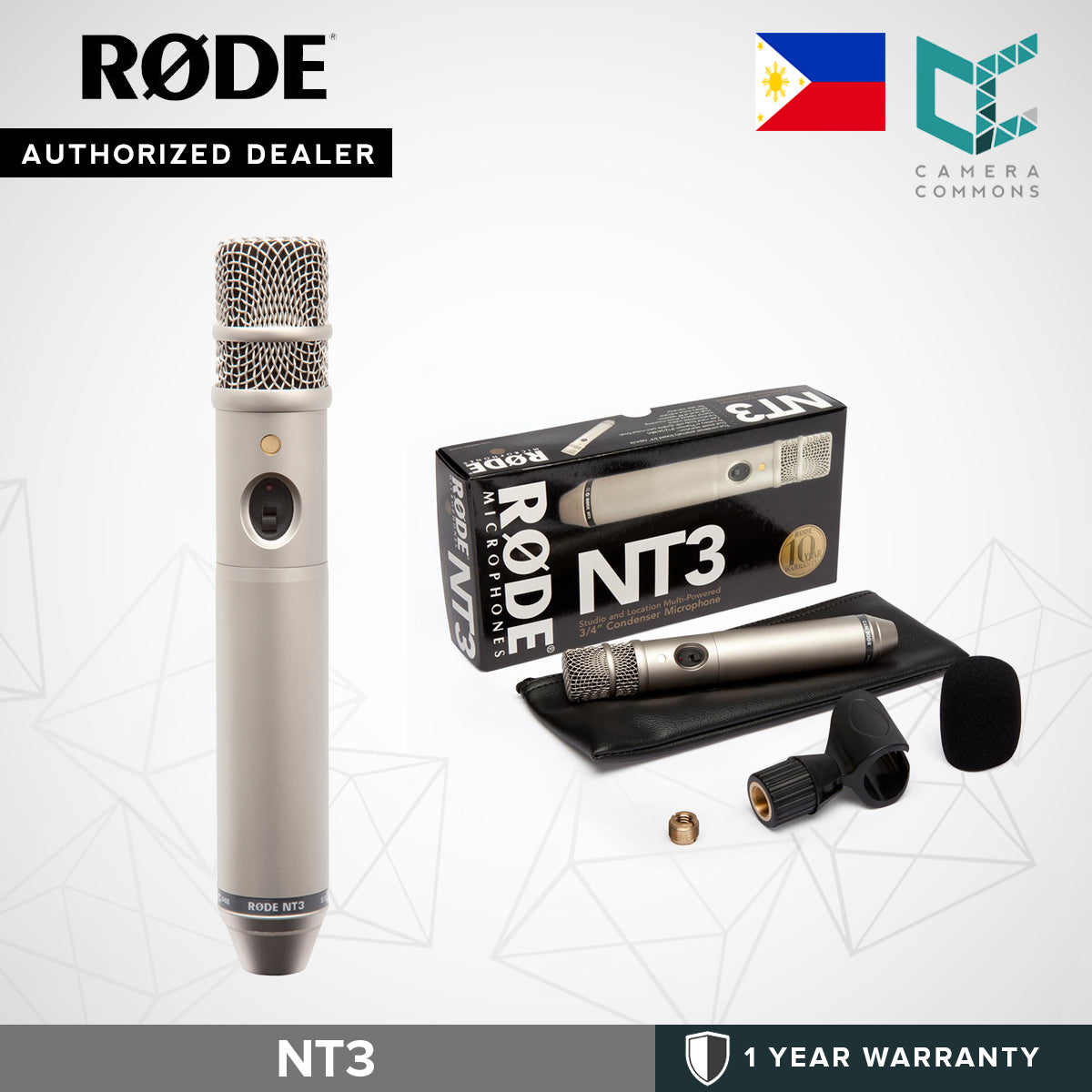 Rode NT3 3/4" Cardioid Condenser Microphone