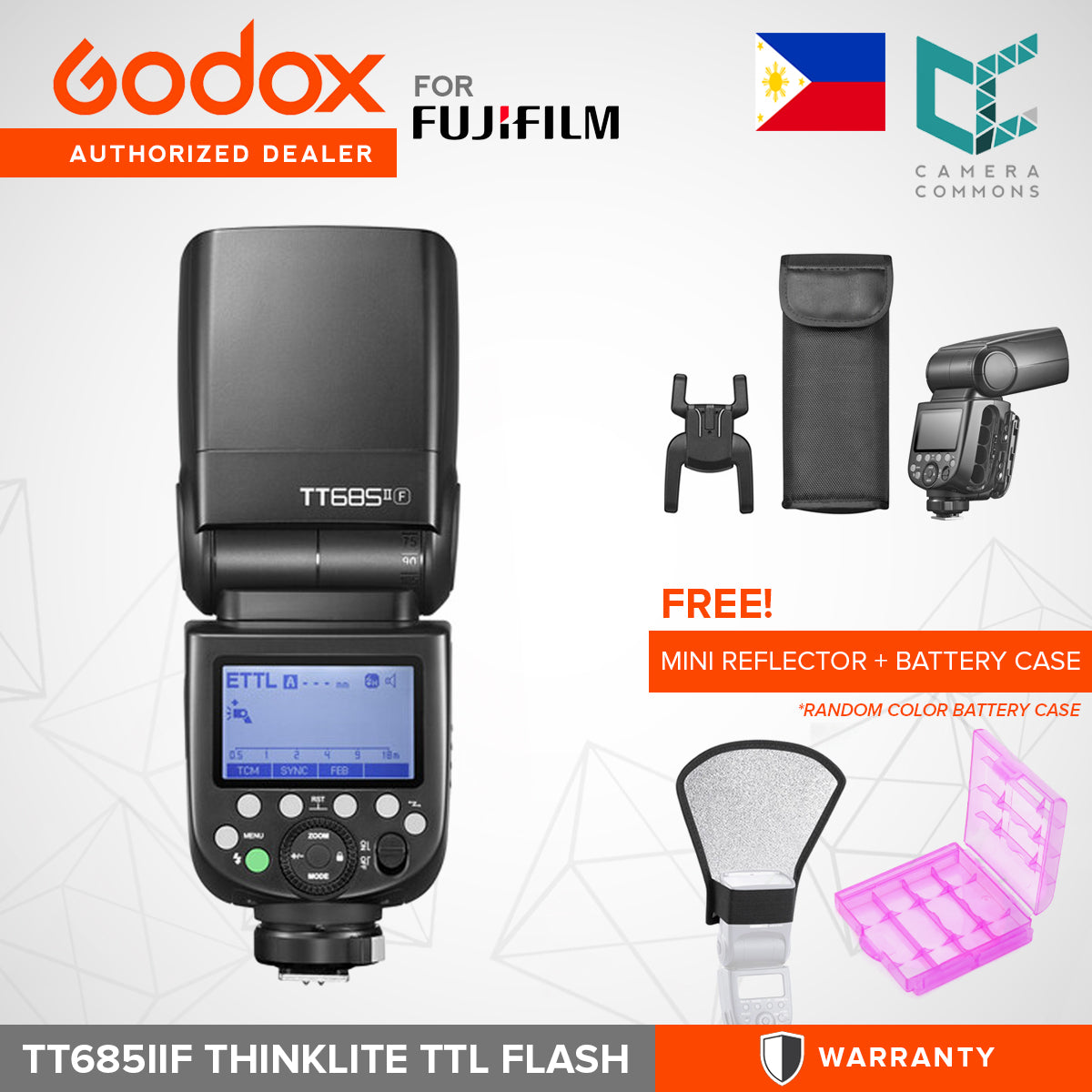 Godox TT685IIF Thinklite TTL Camera Flash for Fujifilm Cameras TT685II