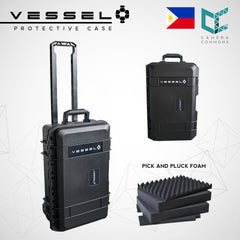 VESSEL CC1 Trolley Hard Case Green Camera Photography Equipment Case (Black)