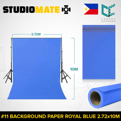 Studiomate Seamless Photography Videography Backdrop Background Paper 2.72x10m / 8.92x32 ft Studio Equipment