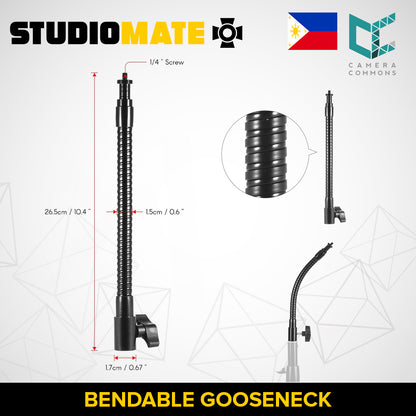 STUDIOMATE SM34 Gooseneck Flexible Bendable Neck for Studio Photography / Ring Light