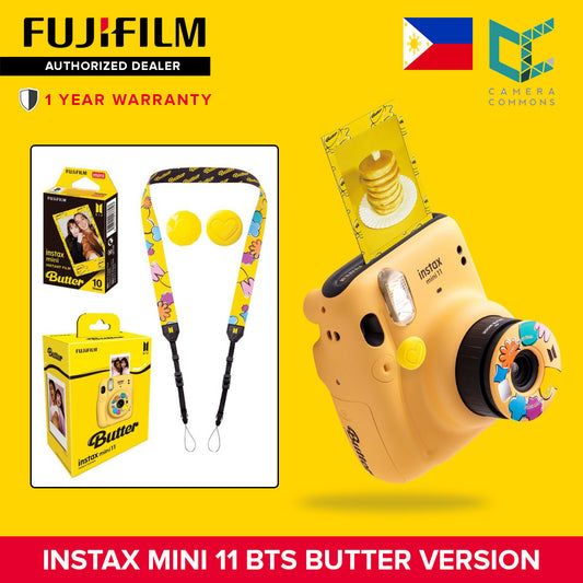 Fujifilm Instax Mini 11 BTS Butter Version Instant Camera Special Edition Buttery Yellow Iconic Pattern BTSxInstax