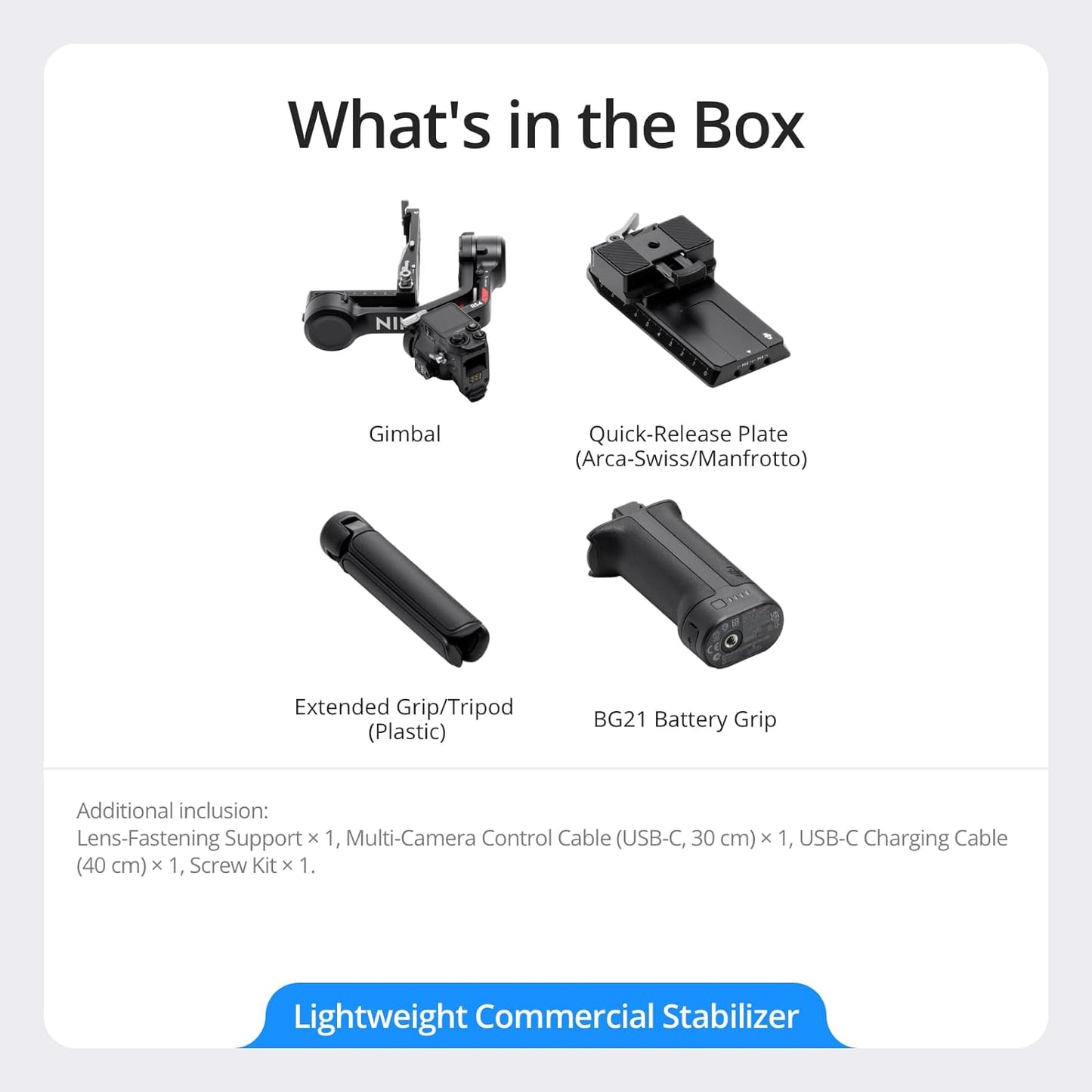 DJI RS 4 Gimbal Stabilizer Standard Combo OLED Touchscreen Lightweight Vertical Format Teflon-Coated Axes