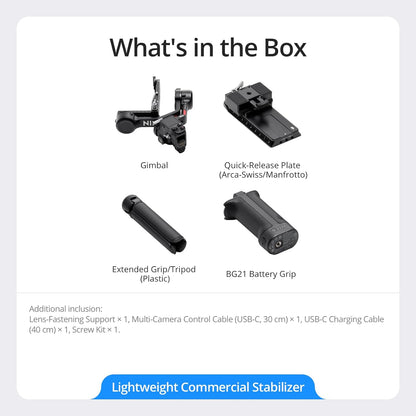 DJI RS 4 Gimbal Stabilizer Standard Combo OLED Touchscreen Lightweight Vertical Format Teflon-Coated Axes