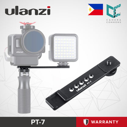 Ulanzi PT-7 Extension Bar Bracket with Cold Shoe 1/4 Screw for LED Video Light PT7