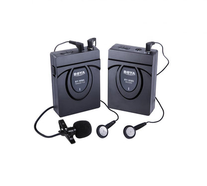BOYA BY-WM5 2.4GHz Wireless Lavalier Microphone System for Canon Nikon Sony DSLR Camera Camcorder Audio Recorder