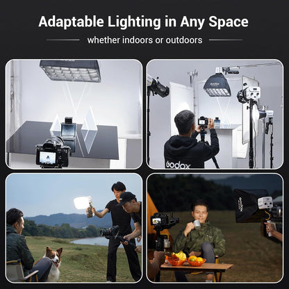 Godox ML60IIBi Bi-Color LED Monolight CRI 96 2800-6500K CCT Photo Light Studio Lighting ML60II
