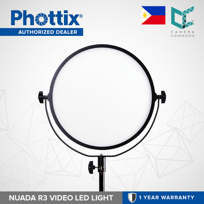 Phottix Nuada R3 VLED Video LED Light for Videography and Photography Vlog Light PH81431