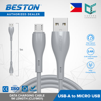 Beston CL01M01 USB-A to Micro USB Fast Data Charger Charging Cable for Mobile Phone Tablet Gadgets