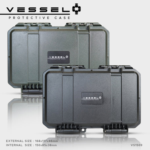 Vessel PICO Portable Military Style Waterproof Hard Case for Smart Phone , Electronics, Console , Radio / Tactical Case VS1509