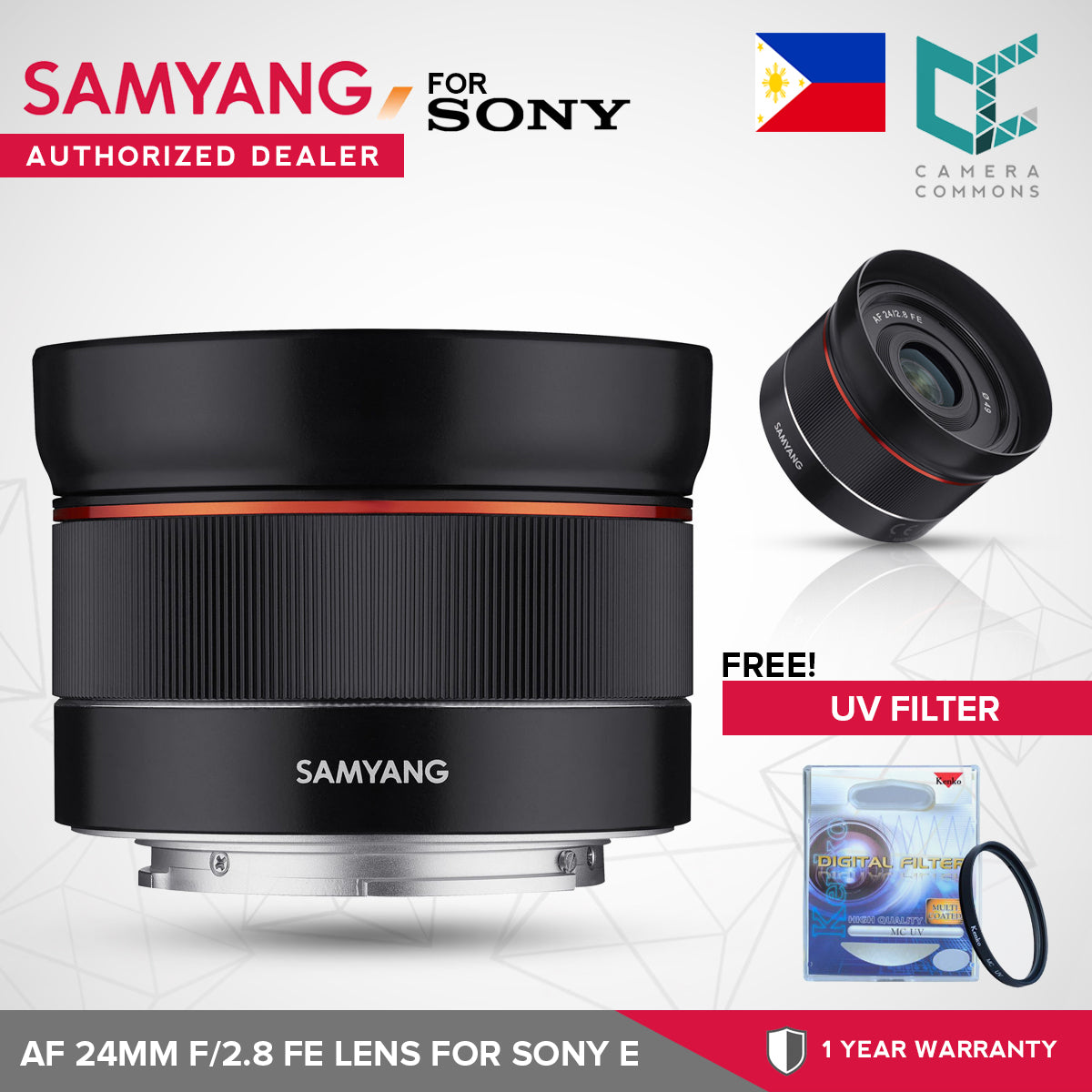 Samyang AF 24mm f/2.8 FE Lens for Sony E