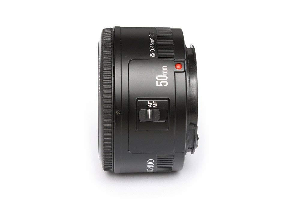 Yongnuo YN50mm f/1.8 Standard Prime Lens with Auto Focus for Canon EF Mount DSLR Camera 50mm