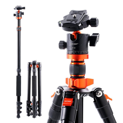 K&F Concept SA254M2 DSLR Camera Aluminum Tripod with Monopod and Ball Head Kit KF09.089
