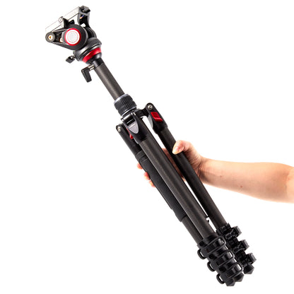 Miliboo MTT501CF KIT Professional Carbon Fiber Video Tripod Monopod with MYT801 Fluid Head for Videography MTT501