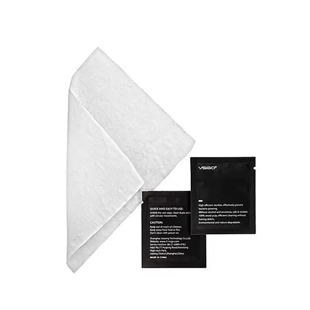 VSGO V-T01-E 60pcs Anti-Bacterial Screen Cleaning Wet Wipes for Smartphone Laptop Camera LCD Screen