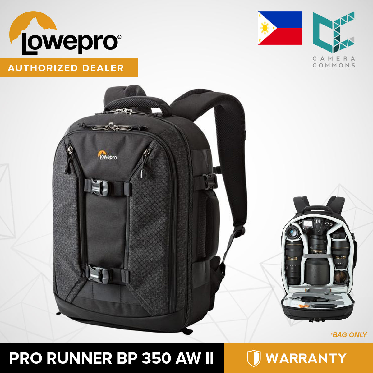 Lowepro Pro Runner BP 350 AW II Backpack for Camera Gears