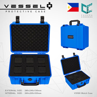 VESSEL Watch Case Organizer Storage Hard Cases with Foam for Watches