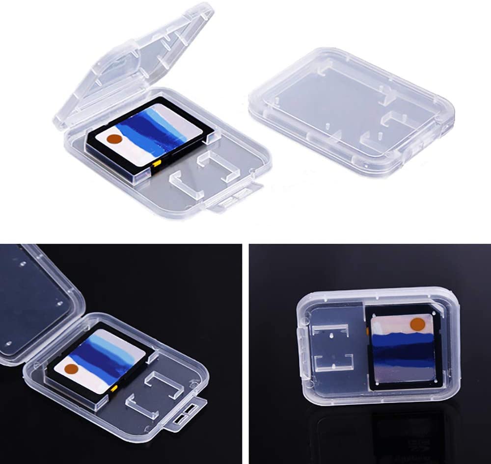 1pc SD Micro Memory Card Holder Clear Plastic Camera Equipment