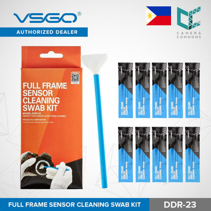 VSGO DDR-23 DSLR SLR Camera Full-Frame Sensor Cleaning Kit 10x24mm Sensor Cleaning Swabs DDR23