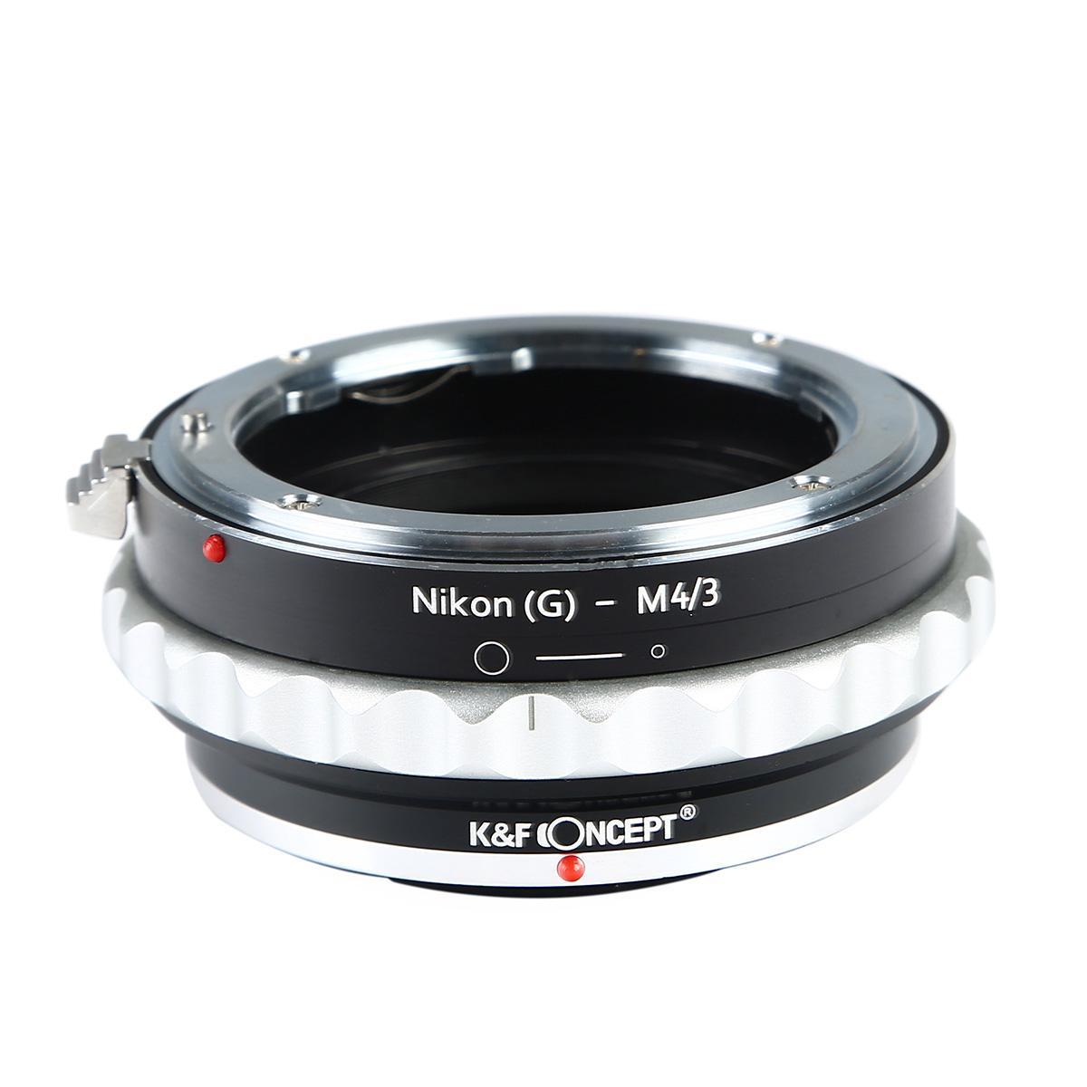 K&F Concept Nikon G/F/AI/AIS/D Lenses to M43 MFT Mount Camera Adapter NIKG-M43