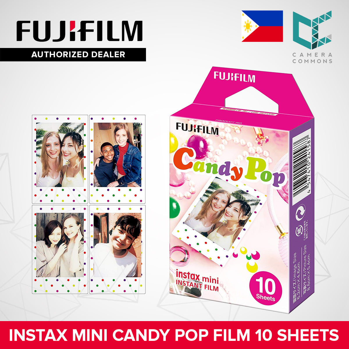 FUJIFILM Instax Mini Candy Pop Instant Film 10 Sheets