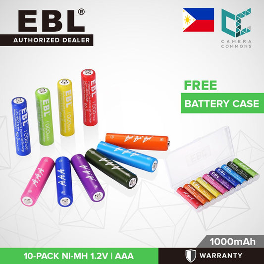 EBL Multi Color 10-Pack 1.2V AAA Size 1000mAh Rechargeable battery - Ni-MH