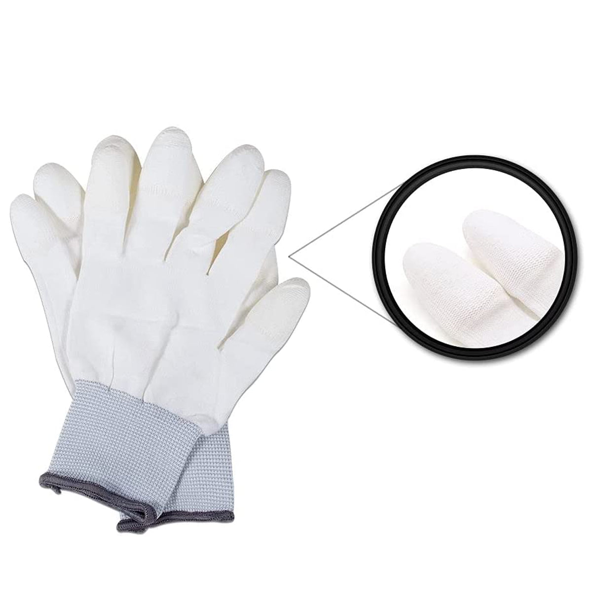 VSGO DDG-1 Professional Anti-Static Cleaning White Gloves Dust-Free for Camera Sensor Cleaning
