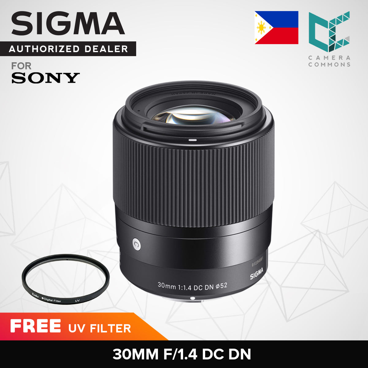 Sigma 30mm f/1.4 DC DN Contemporary Lens for Sony E