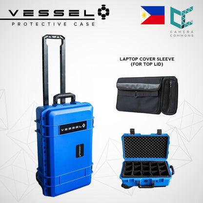 VESSEL CC1 Trolley Hard Case Green Camera Photography Equipment Case (Blue)
