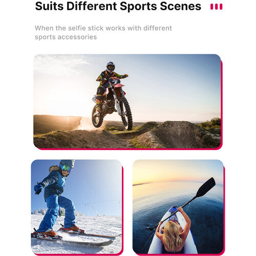 Ulanzi MT-58 121cm MT-57 81cm Extendable Selfie Stick Silicone Grip for Action Cameras 3031 3032