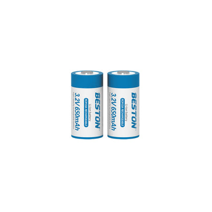 Beston RCR123A 650mah Li-ion Rechargeable Battery 3.2V 2.08Wh