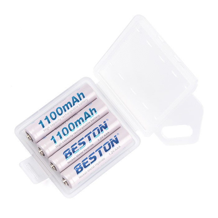 Beston 4pcs AAA 1100mAh Ni-MH Rechargeable Batteries