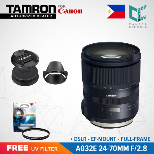Tamron A032E SP 24-70mm f/2.8 Di VC USD G2 Lens for Canon DSLR EF Mount Full Frame
