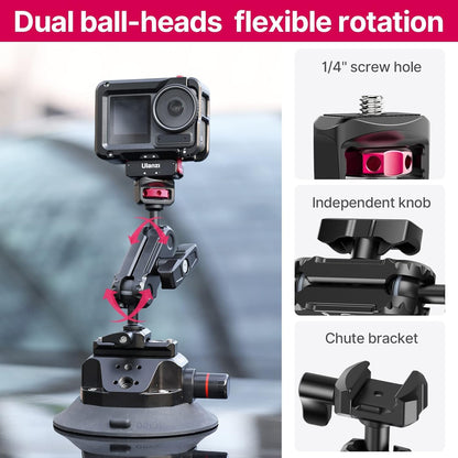 Ulanzi SC-02 Portable Suction Cup Mount 4.5" for Cameras Accessories Action Cam Video Shooting 3090
