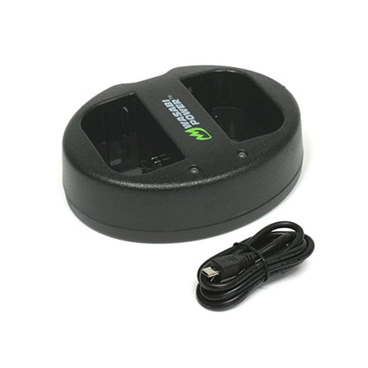 Wasabi Power LP-E5 Dual Kit Battery Charger for Canon Cameras LPE5