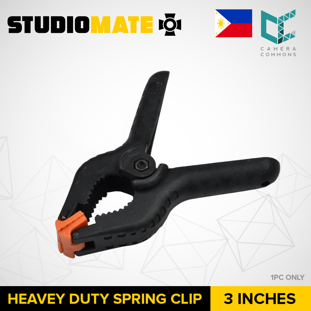 STUDIOMATE SM28 3 / 4 / 6 / 9 inches Heavy Duty Spring Clips for Background Paper Studio Photography Clamp Clip 6pc SC6