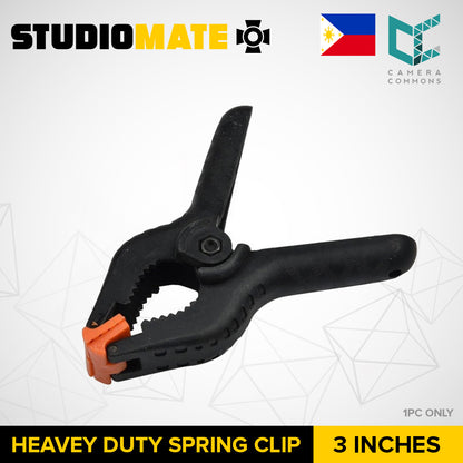 STUDIOMATE SM28 3 / 4 / 6 / 9 inches Heavy Duty Spring Clips for Background Paper Studio Photography Clamp Clip 6pc SC6